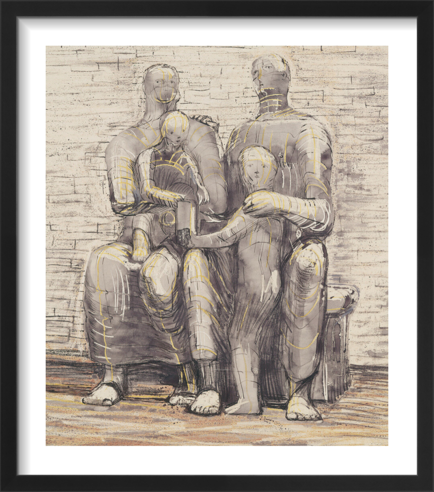 Henry Moore,O.M.,C.H.、PAMILY GROUP Henry Moore OM, CH, 'Maquette for Family Group' 1944, cast