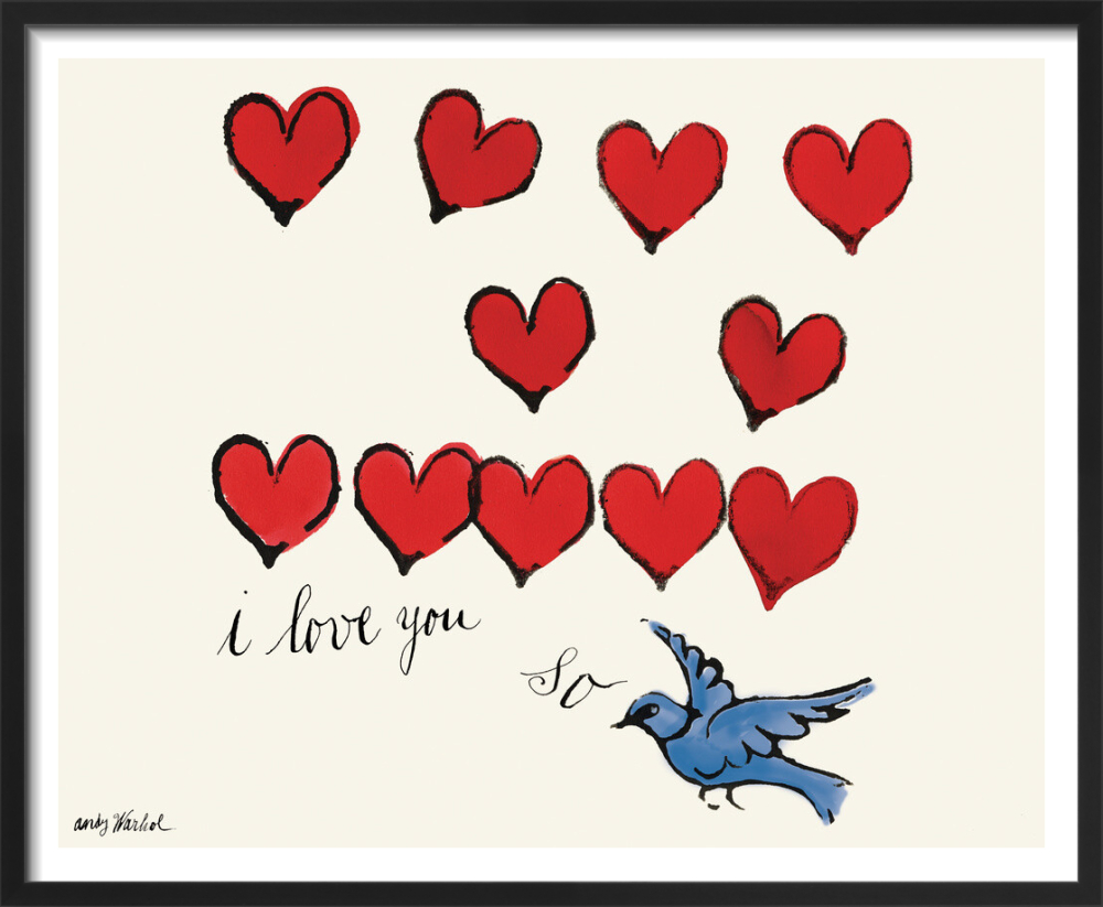 アンディウォーホルI LOVE YOU SO I Love You So, c. 1958 Poster by Andy Warhol | King & McGaw
