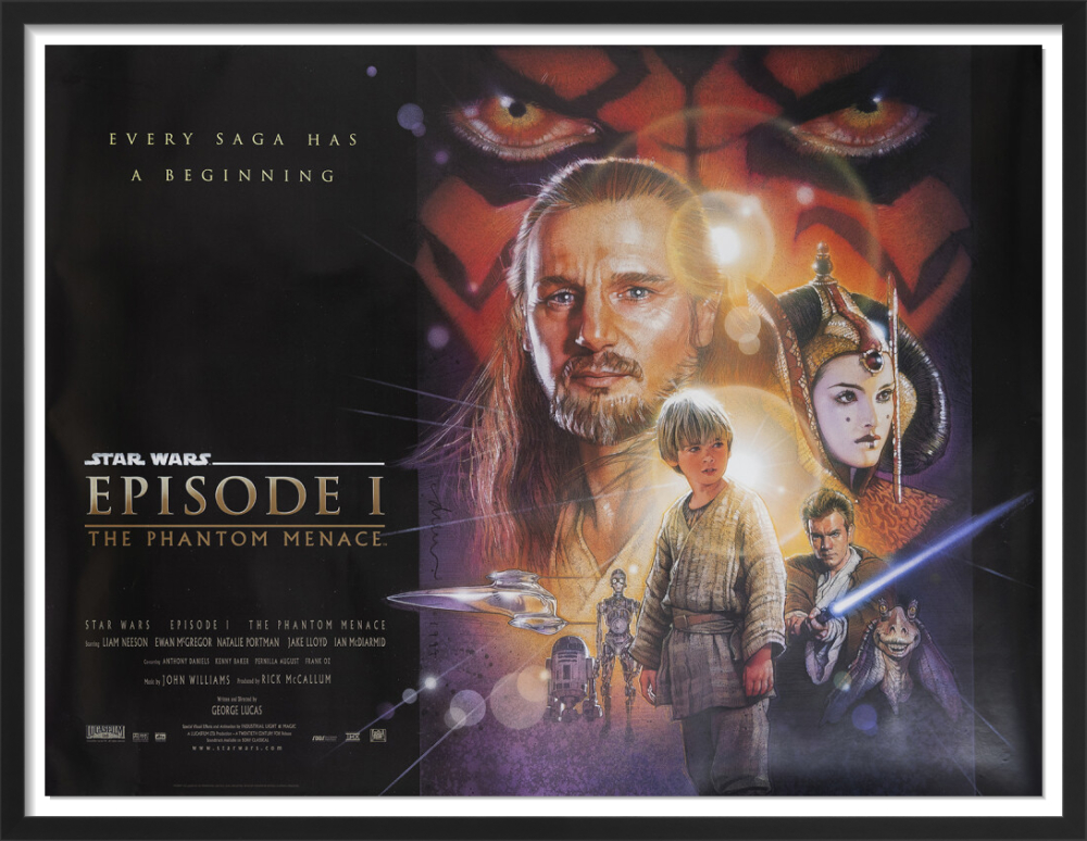 STAR WARS episode1 当時物 ポスター 90s 80s Star Wars: Episode I-the Phantom Menace-original Vintage