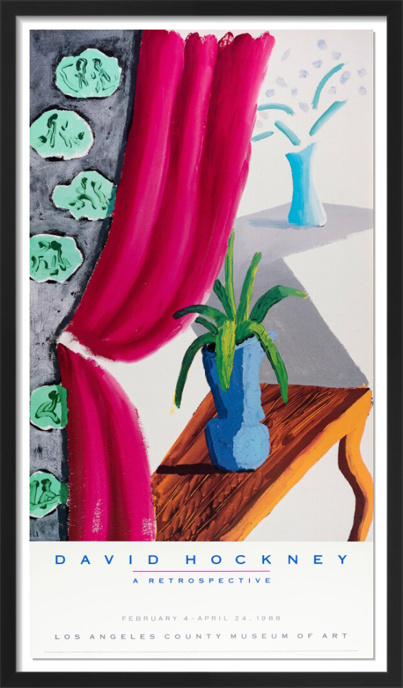 Still Life with Magenta Curtain, 1988 Rare Poster by David Hockney
