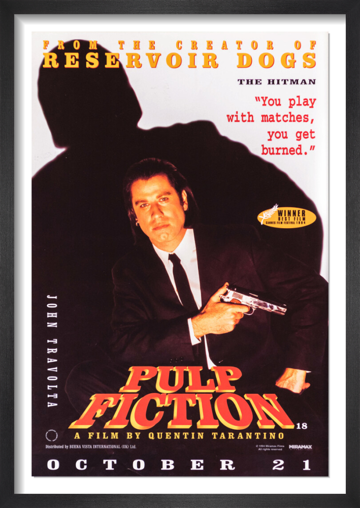 Pulp Fiction, 1994 Rare Poster by Rare Cinema Collection | King & McGaw