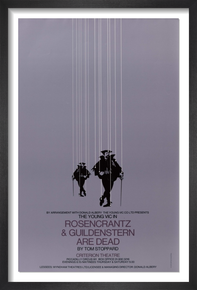 Rosencrantz & Guildenstern Are Dead Rare Poster by Rare Theatre Posters