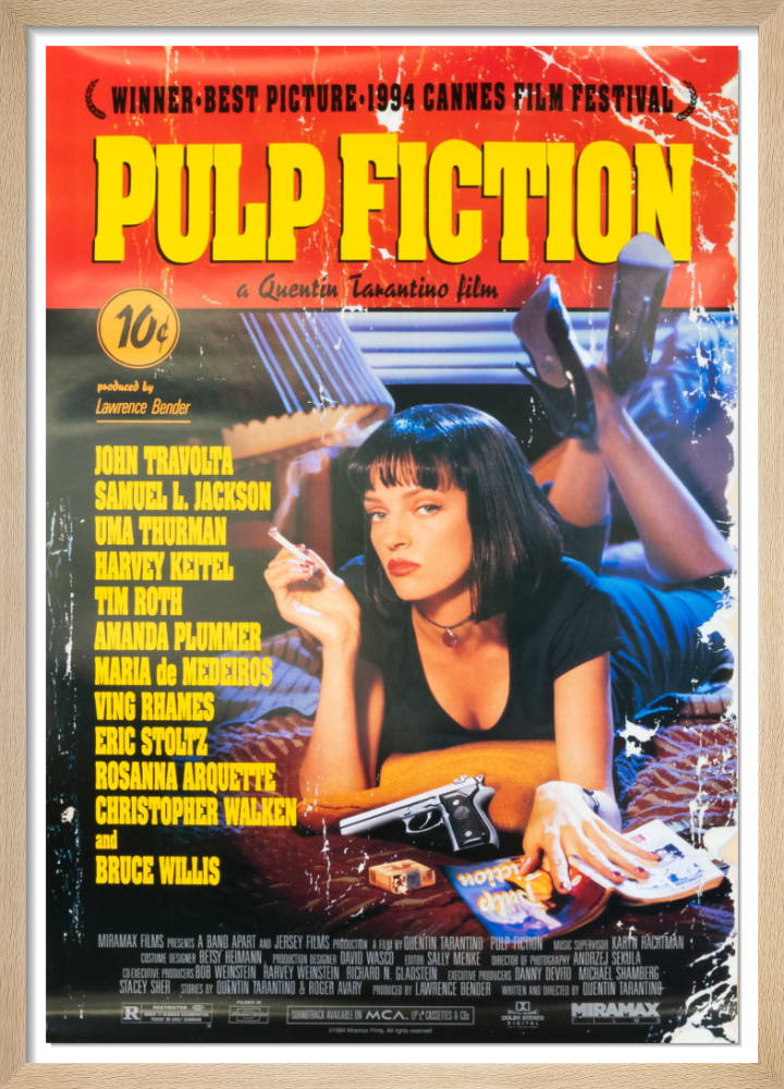 PULP FICTION Original Billboard Movie Poster 10x13 ft - 1994