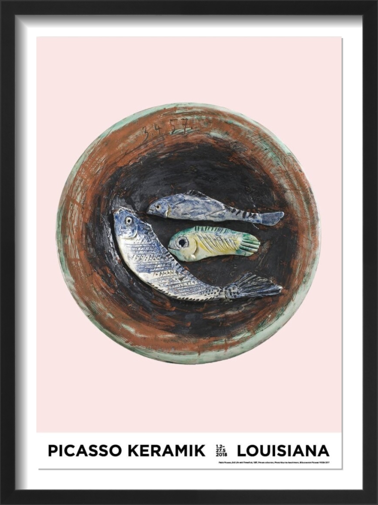 パブロ ピカソ アートポスター Stilllife with fish 1957 Amazon.co.jp: ポスター パブロ ピカソ Stilllife with 3 fish