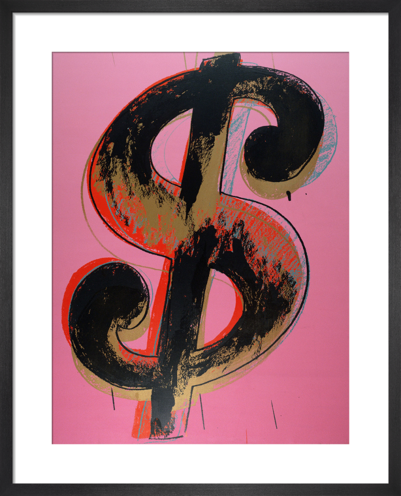 Dollar Sign, 1981 (pink) Art Print by Andy Warhol | King & McGaw