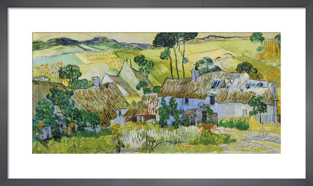 Farms near Auvers, 1890 Art Print by Vincent Van Gogh | King & McGaw