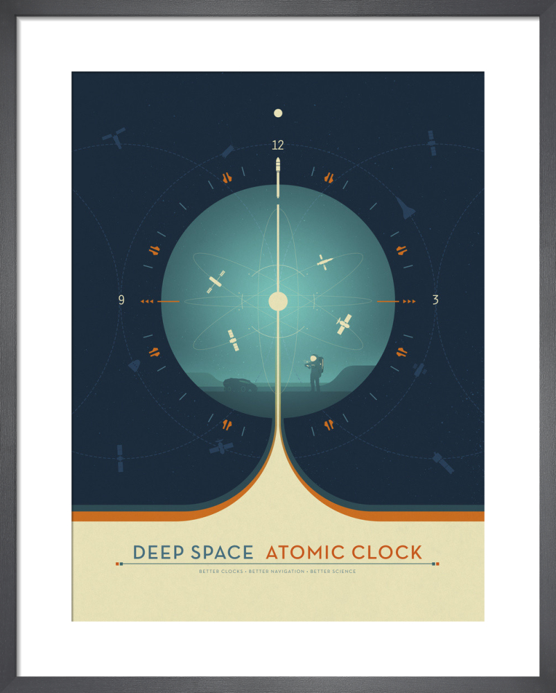 Deep Space Atomic Clock Art Print by Justin Van Genderen King & McGaw