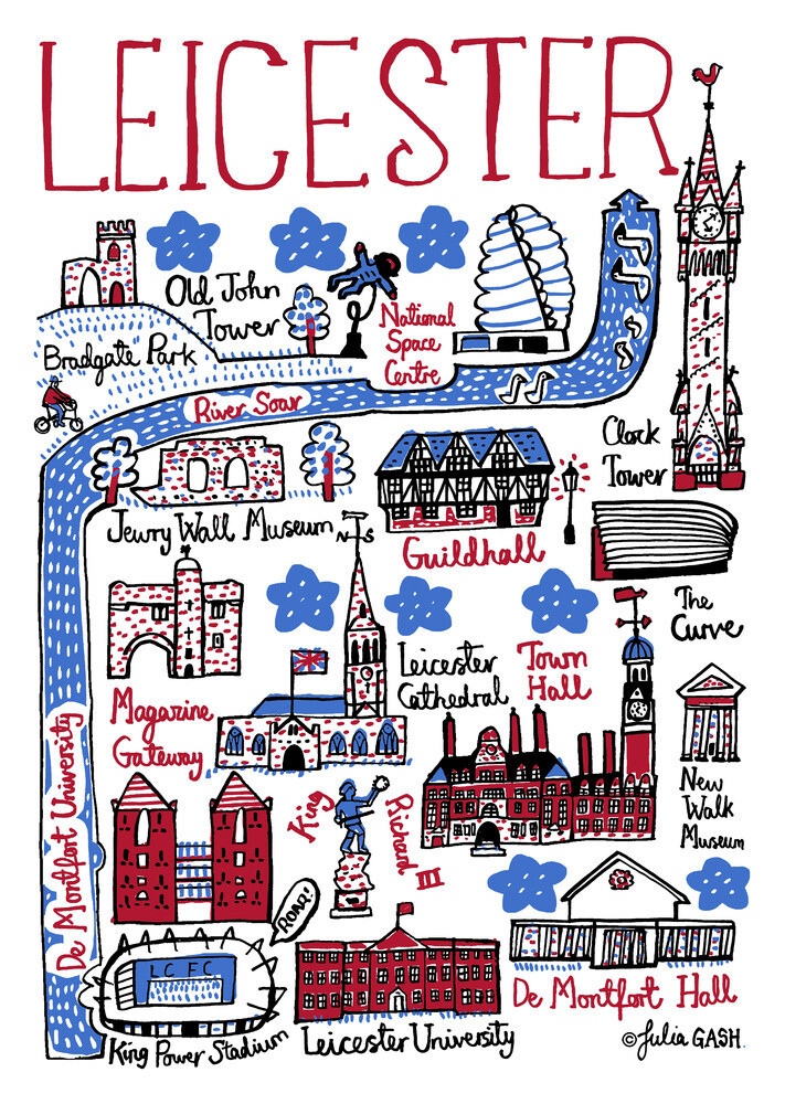 Leicester Art Print by Julia Gash | King & McGaw