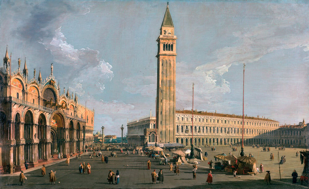 The Piazza Di San Marco Venice Art Print By Giovanni Canaletto King And Mcgaw