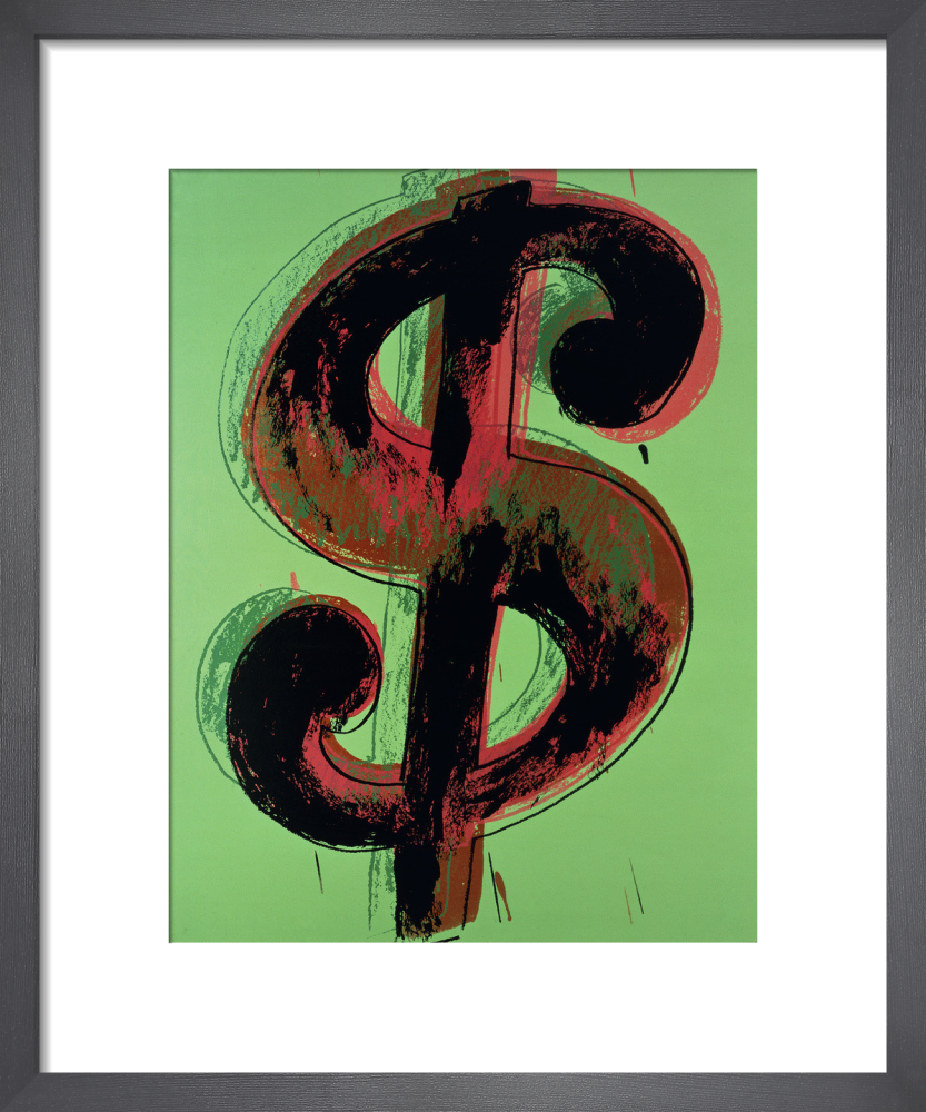 Dollar Sign, 1981 (green) Poster by Andy Warhol | King & McGaw