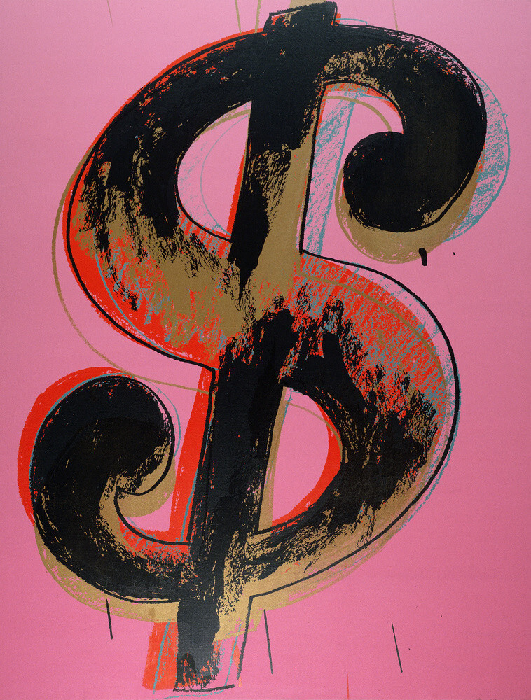 Dollar Sign, 1981 (pink) Poster by Andy Warhol | King & McGaw