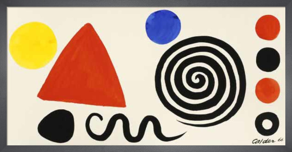額装済/Abstraction 1966/アレクサンダー カルダー/ポスター Abstraction 1966（アレクサンダー カルダー）/アートポスター