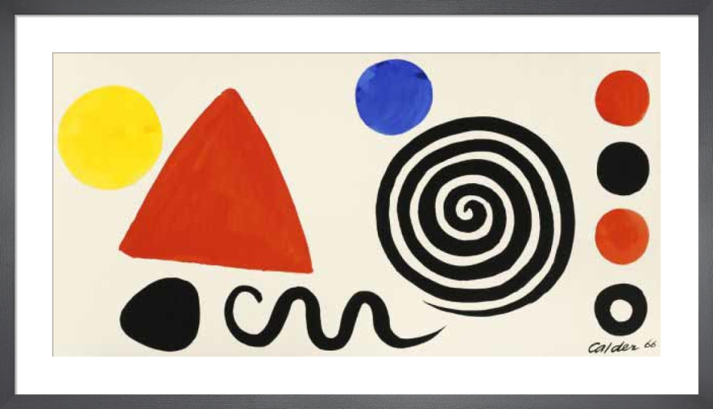 額装済/Abstraction 1966/アレクサンダー カルダー/ポスター Abstraction, 1966 Art Print by Alexander Calder | King & McGaw