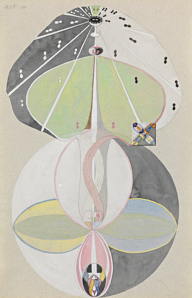 Tree of Knowledge, No. 5, 1915. Art Print by Hilma af ...