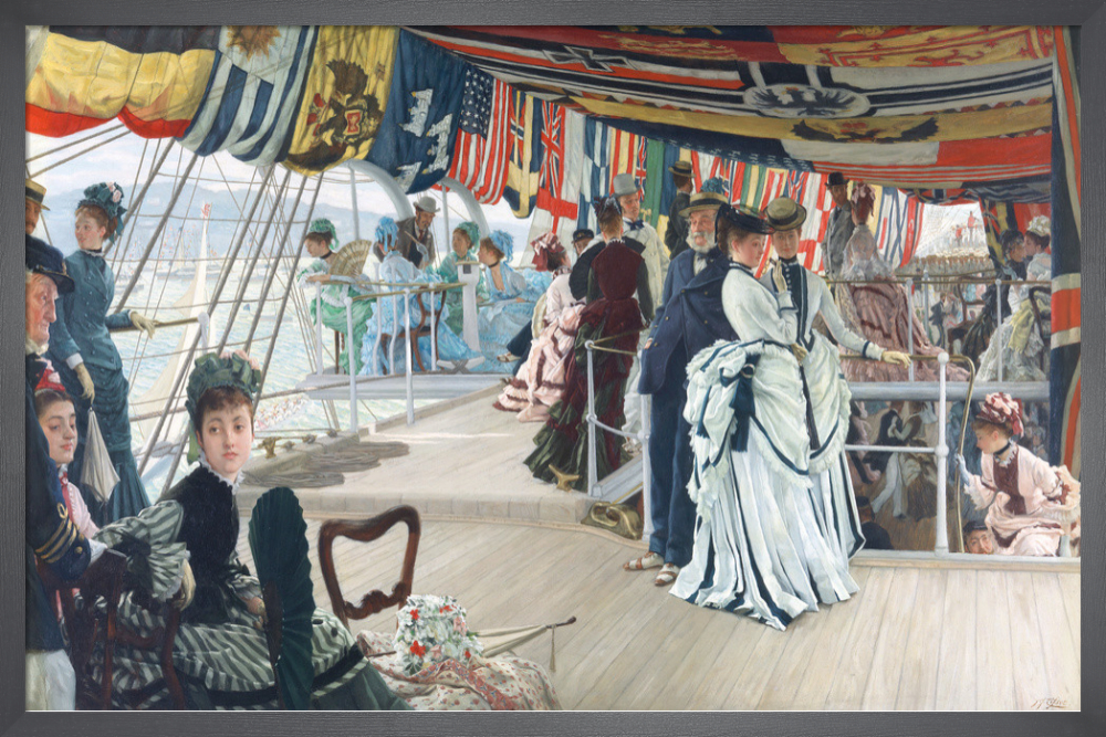 Ball on Shipboard c.1874 Art Print by James Jacques Joseph Tissot