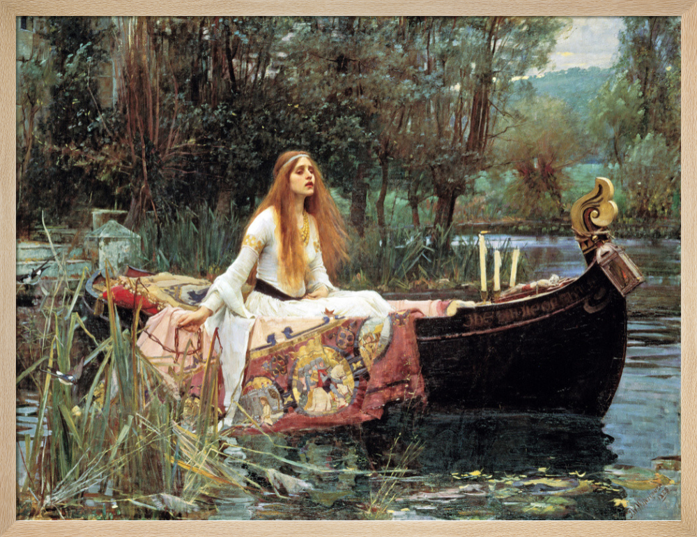 Waterhouse 'Lady of Shalott' Canvas Wall Art (18 in x 24 in, Ready fashion to Hang)