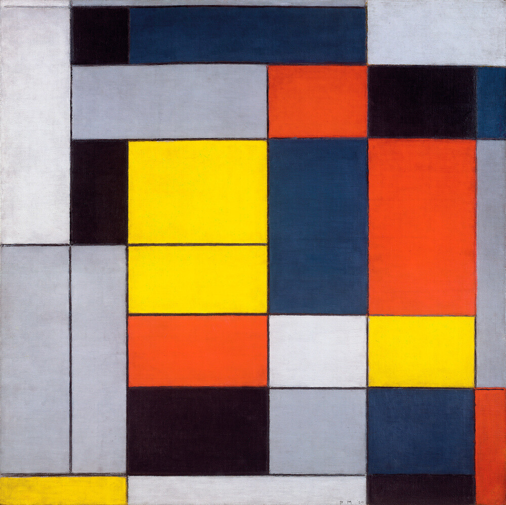 No. VI Composition No.II, 1920 Art Print by Piet Mondrian | King & McGaw