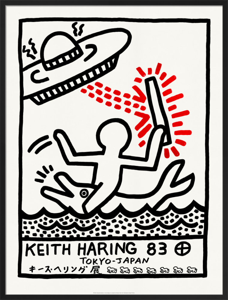 Keith Haring 83 Art Print by Keith Haring | King & McGaw