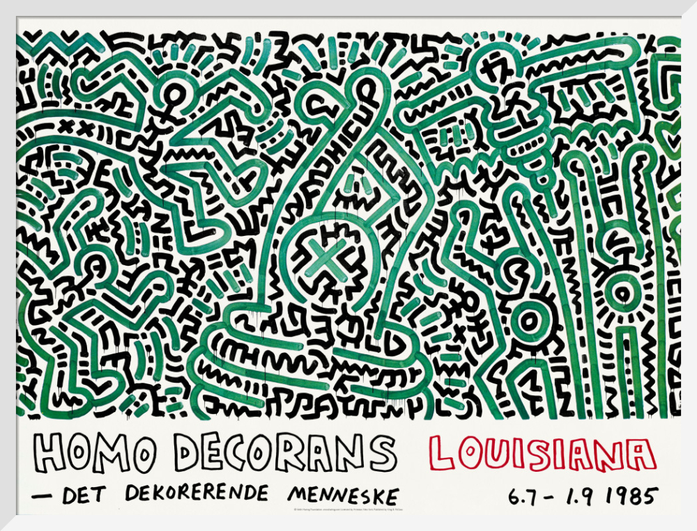 Homo Decorans Louisiana 1985 Art Print by Keith Haring | King & McGaw