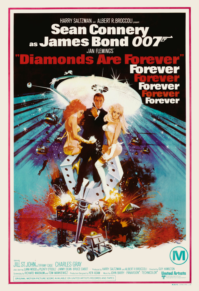 Diamonds Are Forever Art Print from James Bond Archive | King & McGaw