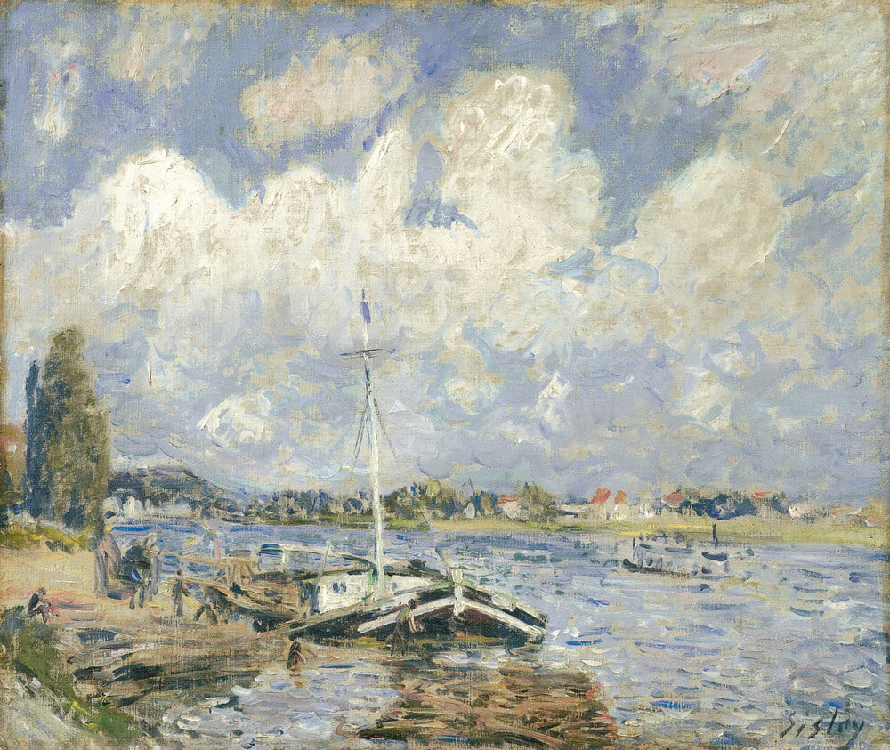 Boats on the Seine, 1875-1879 Art Print by Alfred Sisley | King & McGaw