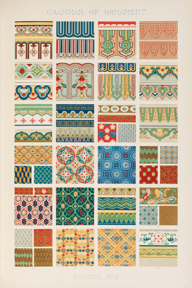 Indian N.4, The Grammar of Ornament, 1856 Art Print by Owen