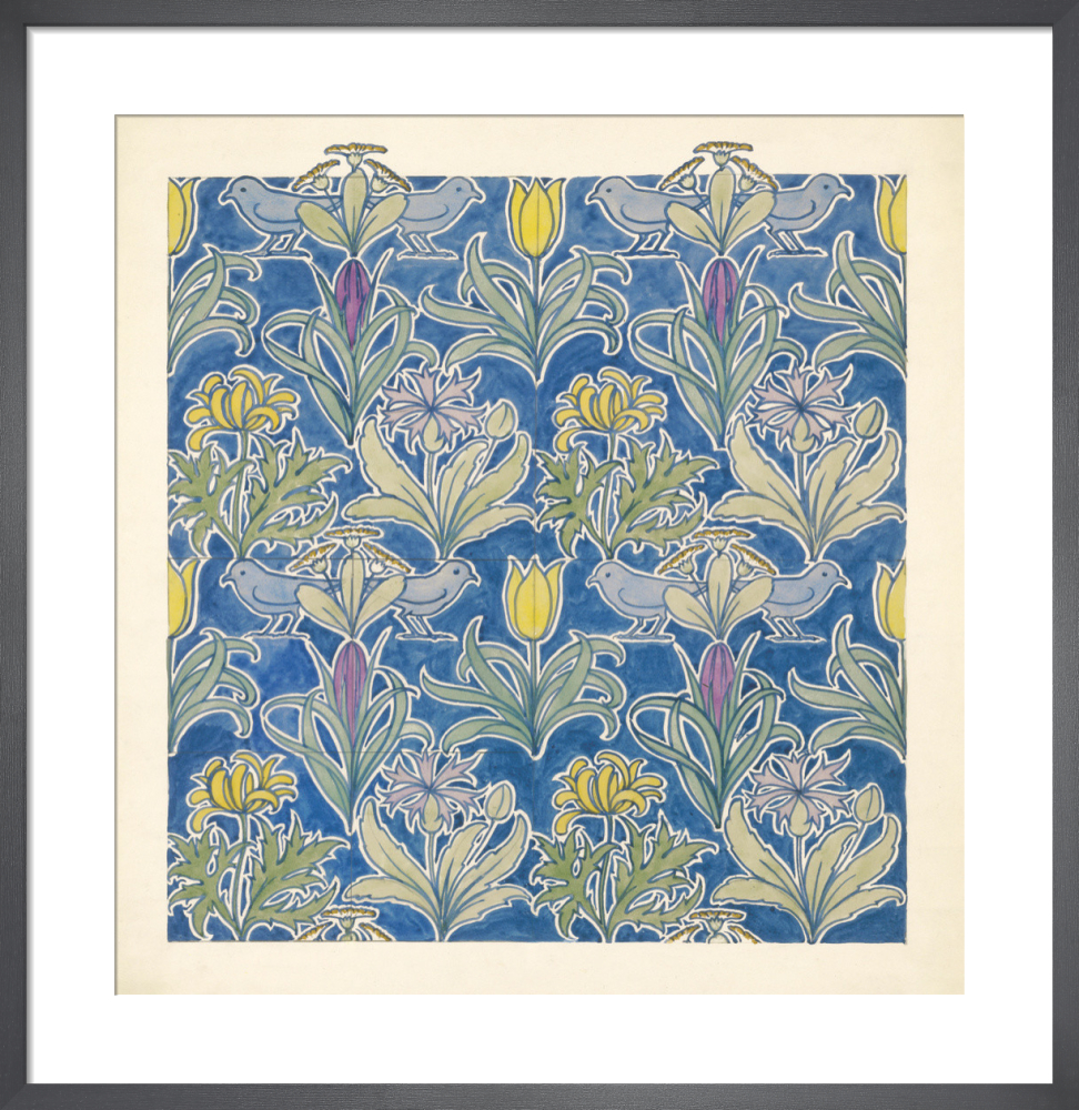 Design for wallpaper and textile, 1919 Art Print by C F A Voysey | King ...