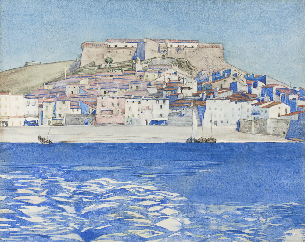 Collioure, Pyrénées-Orientales, 1920-1928 Art Print by Charles Rennie ...