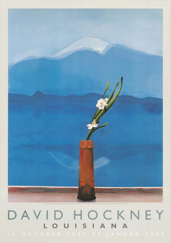 Mt. Fuji and Flowers, 1972 by David Hockney - art print from King & McGaw