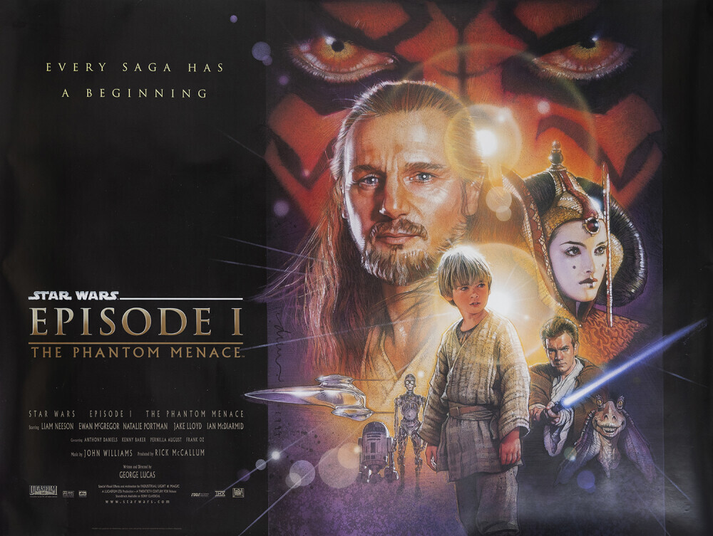 STAR WARS episode1 当時物 ポスター 90s 80s STAR WARS episode1 当時物 ポスター 90s 80s Star Wars Vintage