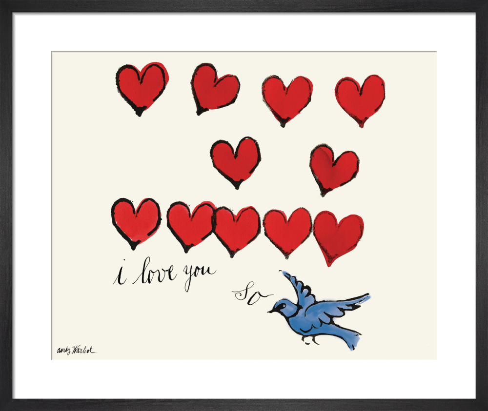 I Love You So, c. 1958 Poster by Andy Warhol | King & McGaw