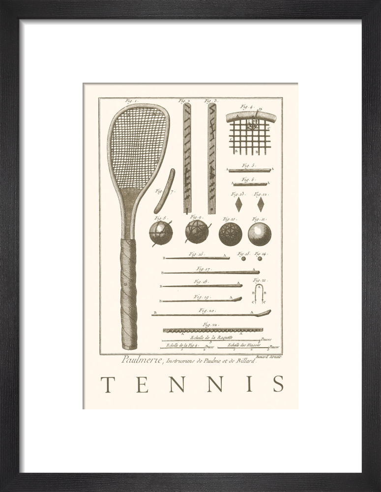 Tennis Racquet Art Print by Bernard Direxit | King & McGaw