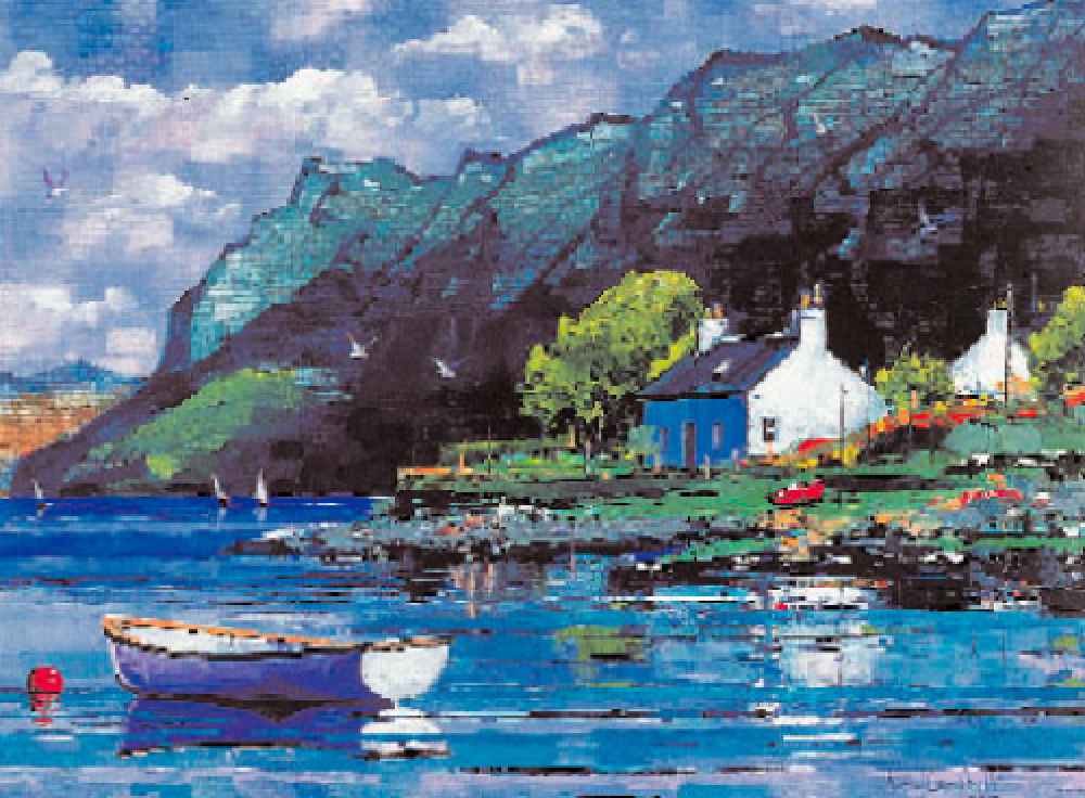 Crofts, Plockton Art Print by Daniel Campbell King & McGaw