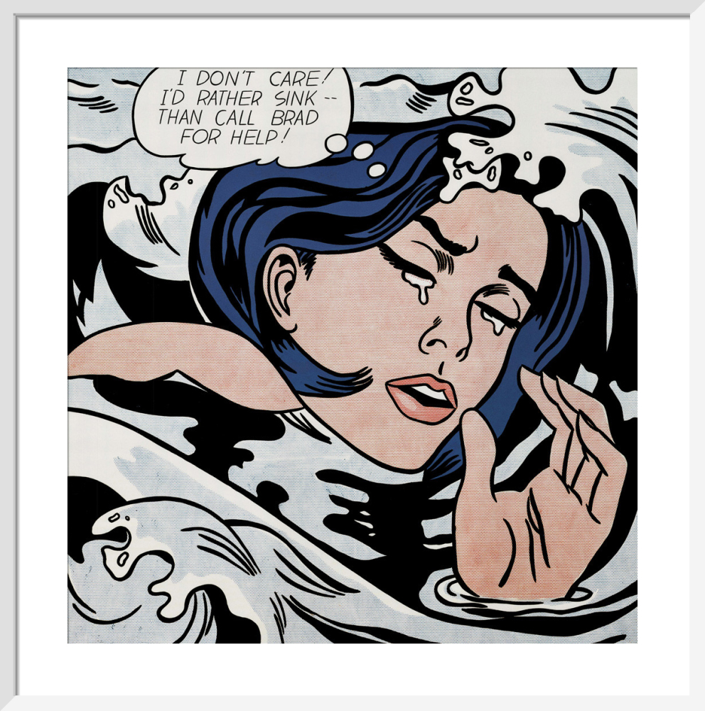 Drowning Girl Art Print By Roy Lichtenstein King Mcgaw