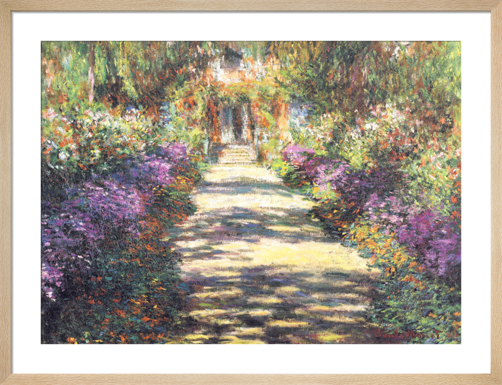 Garden At Giverny Art Print By Claude, The Artist S Garden At Giverny Print
