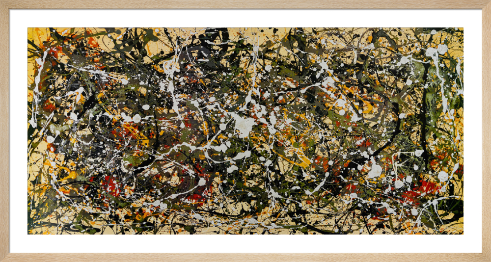 【額装済】Pollock『Number 9, 1949』抽象画 アートポスター Number 9, 1949 - Pollock - Touch of Modern
