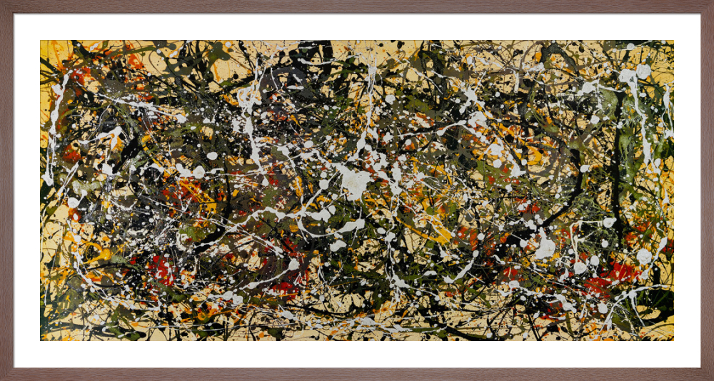 【額装済】Pollock『Number 9, 1949』抽象画 アートポスター 額装済】Pollock『Number 9, 1949』抽象画 アートポスター