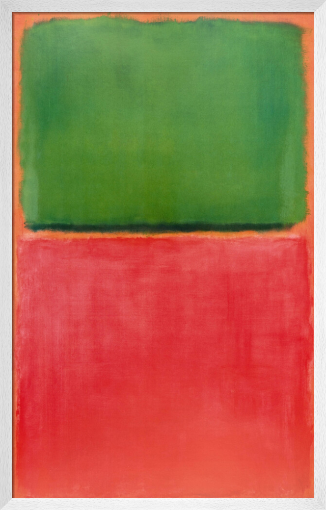 Green Red on Orange/マークロスコ/ポスター Green, Red on Orange, 1951 by Mark Rothko Abstract Art Print