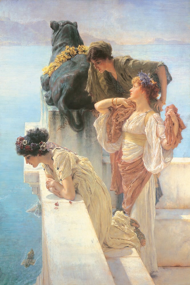 a-coign-of-vantage-art-print-by-sir-lawrence-alma-tadema-king-mcgaw