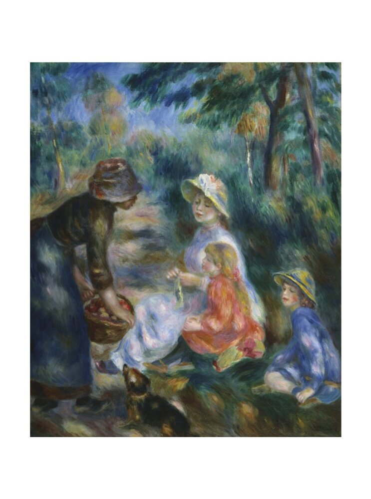 Girl with a Watering Can Art Print by Pierre Auguste Renoir | King