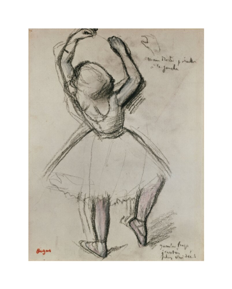 degas line drawings