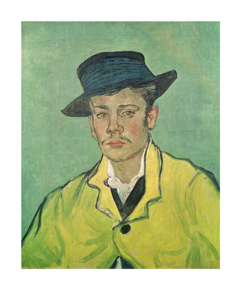 Painting Van Gogh Portrait Armand Roulin Framed Picture Art Print 9x7 Inch
