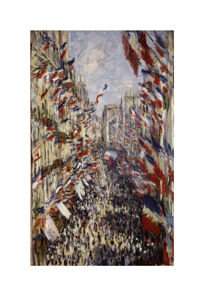 モネRue Montorgueil a Paris,.コロタイプ版上サイン