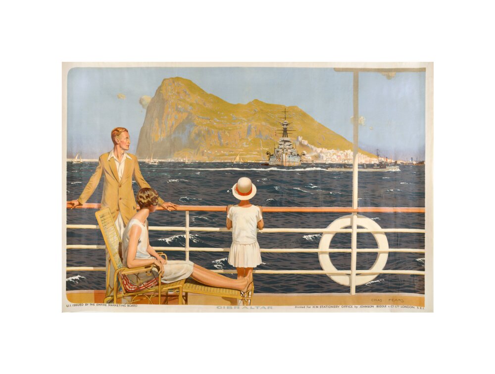Empire Marketing Board Gibraltar Art Print By Charles Pears King Mcgaw