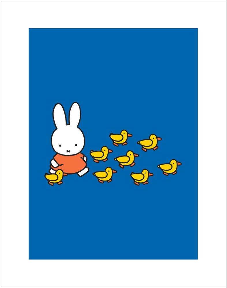 Miffy and Ducks Art Print by Dick Bruna