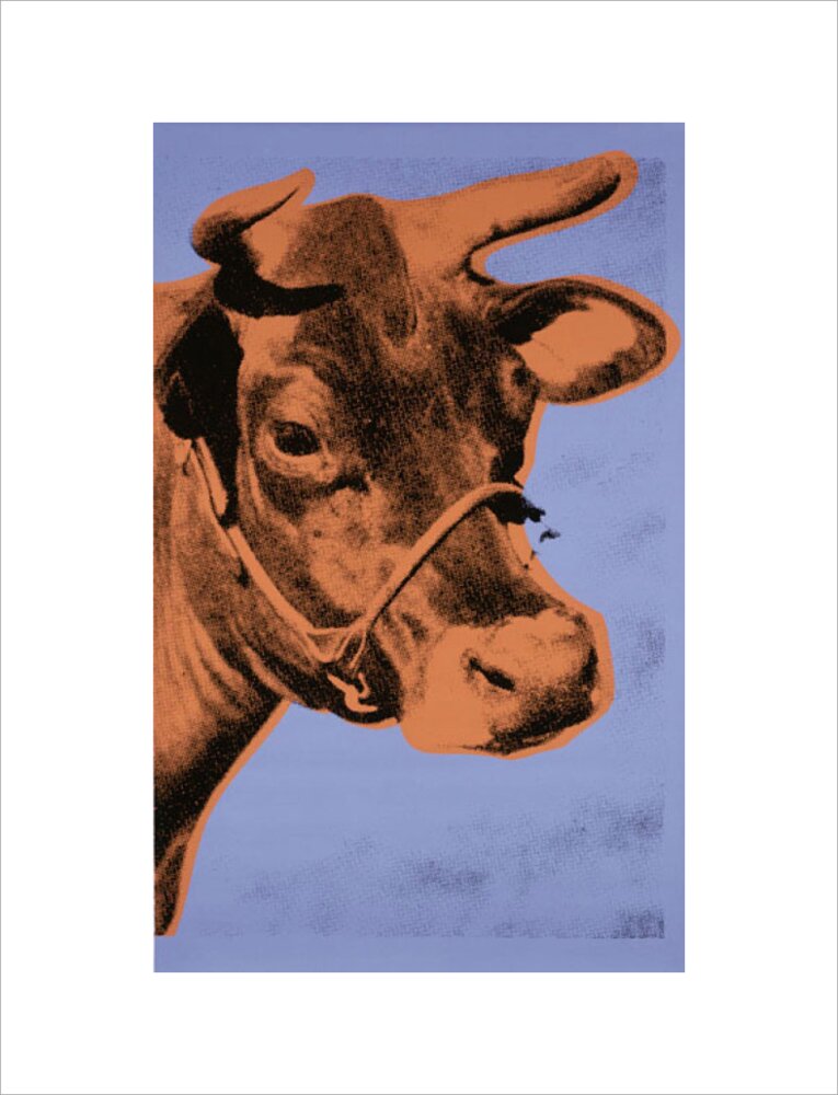 Cow, 1971 (purple & orange) Art Print by Andy Warhol | King & McGaw