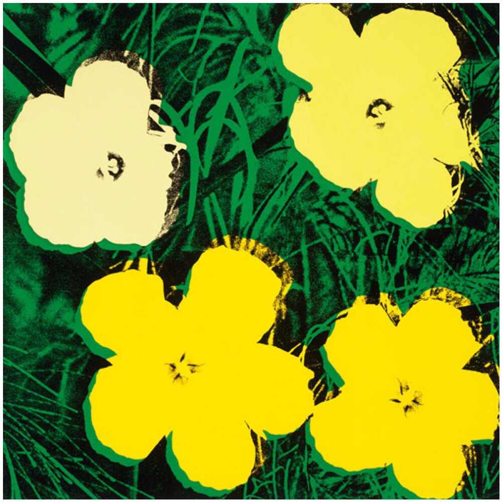 ANDY WARHOL、FLOWERS#2、希少画集画、新品高級額、額装付