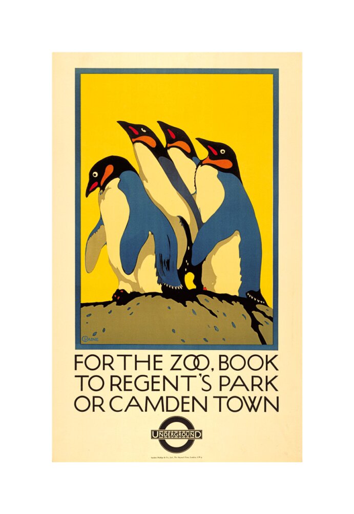 For the Zoo, book to Regent's Park, 1921 Art Print by Charles