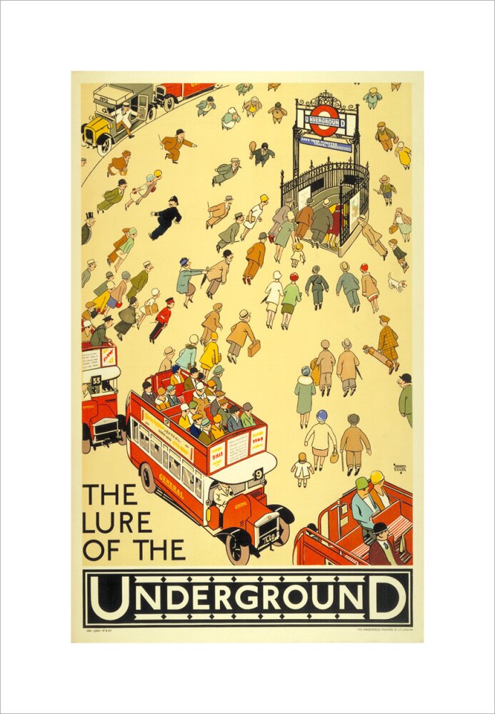 Плакат The Lure of the Undergound, 1927 - MUDRA