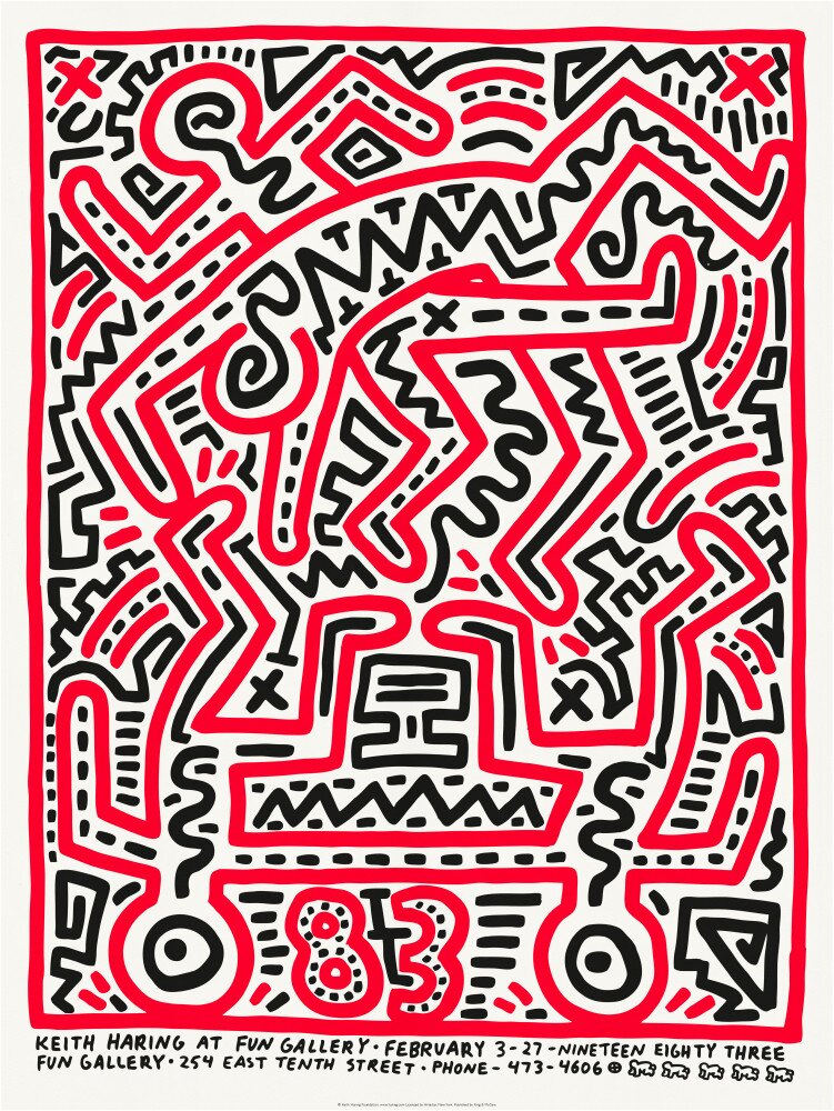 Keith Haring Düsseldorf 1988 Art Print by Keith Haring | King & McGaw